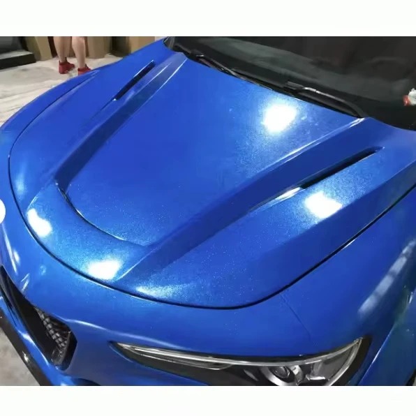 OEM SD Style Carbon Fiber Engine Hood Bonnet Cover New Condition Car Accessories Bodykit for  Stelvio Hood Bonnet